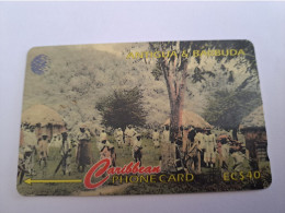 ANTIGUA & BARBUDA $ 10,-  VILLAGE CRICKET MATCH 1918     ANT-54D CONTROL NR: 54CATD     NEW C&W LOGO **13597** - Antigua U. Barbuda