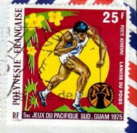 POLYNESIE - 5éme Jeux Du Pacifique Sud - Guam 1975 - Lancer Du Poids - Gebraucht