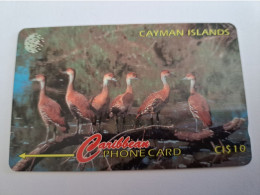 CAYMAN ISLANDS  CI $ 10,-  CAY-13A  CONTROL NR 13CCIA  WHISTLING DUCK     Fine Used Card  ** 13599** - Islas Caimán