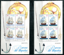 SPANIEN Block 62/63, Bl.62/63 Mnh - Schiffe, Ships, Bateaux - SPAIN / ESPAGNE - Blocs & Hojas