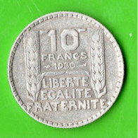 MONNAIE FRANCE . ARGENT 10 FRANCS 1930 TURIN - Réf. N°83M - - 10 Francs