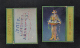 AIDA  LTD.CAIRO MALTA  PACKET OF 10 CIGARETTE - 1910 VERY RARE - - Empty Cigarettes Boxes