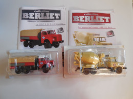 BERLIET GBC 8 M 6X6 GAZELLE ET PORTE MALAXEUR PMH 12 6X4 COLLECTION BERLIET - Camiones