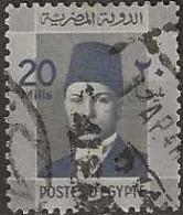 EGYPT 1937 Investiture Of King Farouk - 20m. - Violet FU - Oblitérés