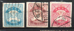 Col33 Asie Japon 1923 N° 176 à 178 Oblitéré Cote : 8,00€ - Used Stamps