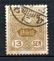 Col33 Asie Japon 1925 N° 190 Oblitéré Cote : 12,00€ - Gebraucht