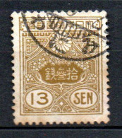 Col33 Asie Japon 1925 N° 190 Oblitéré Cote : 12,00€ - Oblitérés