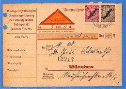 Allemagne Reich 1925 Carte Postale De Munchen (G19304) - Cartas & Documentos