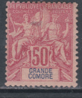 Grande Comore N° 11 X Type Groupe 50 C. Rose Trace De Charnière Sinon TB - Ongebruikt