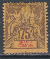 Grande Comore N° 12 X Type Groupe 75 C. Violet Sur Jaune Trace De Charnière Sinon TB - Nuevos