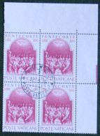 Block Of 4 Pinksteren Pentecoste 1975 Mi 663 Yv 593 Used Gebruikt Oblitere VATICANO VATICAN VATICAAN - Gebruikt