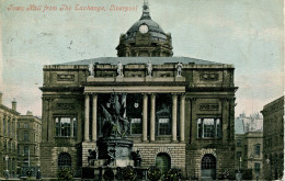 MERSEYSIDE - LIVERPOOL - TOWN HALL FROM THE EXCHANGE 1907 Me985 - Liverpool