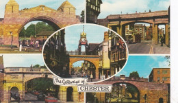 The Gateways Of Chester, Cheshire, Multiview  - Unused Postcard - UK7 - Chester