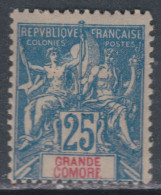 Grande Comore N° 16 X Type Groupe 25 C. Bleu, Trace De Charnière Sinon TB - Nuovi