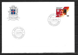 ISLANDE. N°472 De 1976 Sur Enveloppe 1er Jour (FDC). Syndicalisme. - FDC