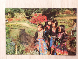 Ansichtskarte - Motiv Völker - Hmong/Meo-Angehörige (Kinder) In Thailand - Azië