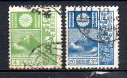 Col33 Asie Japon 1922 N° 170 & 172 Oblitéré Cote : 13,00€ - Gebruikt