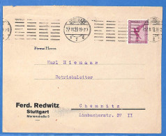 Allemagne Reich 1929 Lettre De Stuttgart (G19348) - Cartas & Documentos