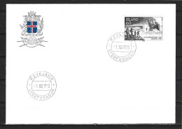 ISLANDE. N°489 De 1978 Sur Enveloppe 1er Jour. Société Islandaise De Sauvetage. - Primeros Auxilios