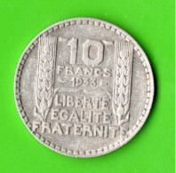 MONNAIE FRANCE . ARGENT 10 FRANCS 1933 TURIN - Réf. N°103M - - 10 Francs