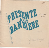 LIBRETTO PRESENTE ALLE BANDIERE - MINISTERO DELLA GUERRA - DISTRETTO MILITARE DI SIRACUSA  1947 - Flaggen