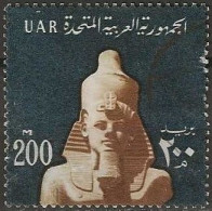 EGYPT 1964 Rameses - 200m. - Brown And Blue FU - Used Stamps