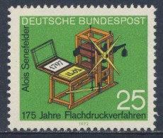 Deutschland Germany 1972 Mi 715 YT 566 Sc 1088 SG 1617 ** Steindruckpresse Von Alois Senefelder, Erfinder Lithographie, - Other & Unclassified