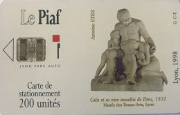PIAF   -   LYON   -   Lyon Parc Auto  -   Antoine ETEX  -  1998  -  200 Unités - Cartes De Stationnement, PIAF