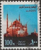 EGYPT 1972 Cairo Citadel - 100m. - Black, Red And Blue FU - Usados