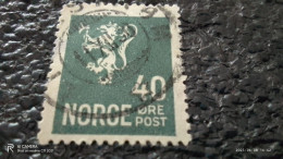 NORVEÇ-1920-35         40ÖRE     USED - Oblitérés