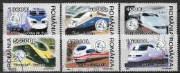 C3915 - Roumanie 2004 - Trains 6v.obliteres - Used Stamps