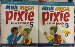 Mini Mega Pixie 5. Corso Di Inglese+Extra Book Di Jacqueline Madden, Luigina Prono, Giovanni Rolandi,  2008,  Deagostin - Cursos De Idiomas