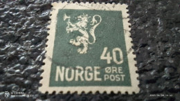 NORVEÇ-1920-35         40ÖRE     USED - Oblitérés