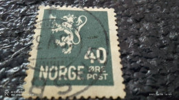 NORVEÇ-1920-35         40ÖRE     USED - Oblitérés