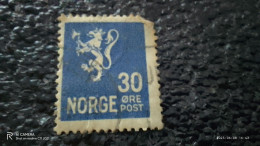 NORVEÇ-1920-35         30ÖRE     USED - Oblitérés