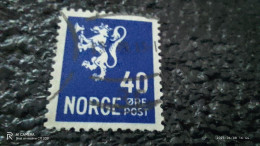 NORVEÇ-1920-35         40ÖRE     USED - Oblitérés