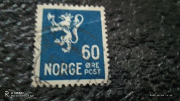 NORVEÇ-1920-35         60ÖRE     USED - Oblitérés