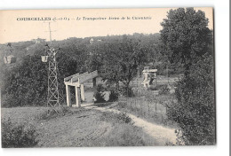 CPA 95 Courcelles Le Transporteur Aerien De La Cimenterie - Presles