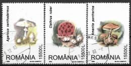 C3916 - Roumanie 2003 - Champignons 3v.obliteres - Used Stamps
