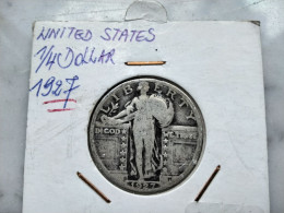 Quarter Dollar 1927 En Argent USA États-Unis 1/4  25 Cents Standing Liberty - 1916-1930: Standing Liberty