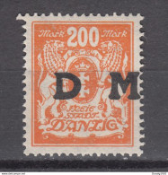 Danzig 1923,1W,Mi.Dienst38,verschoben Aufdruck,Postfrisch(D2998) - Officials