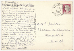 FRANCE - CPM De VENTEROL (Drôme) - Cachet Tireté 13/7/1965 - Manual Postmarks