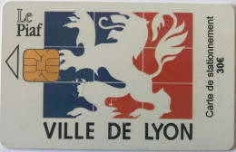PIAF   -  LYON   -  Ville De Lyon  -  30 E. (noir) - Parkeerkaarten