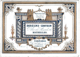 Belgique, Carte Porcelaine, Porseleinkaart, Dereine - Idstein, Fabrique De Pilous, Bruxelles, Dim:112x80mm, - Porcelana