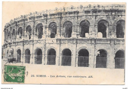 30 - NIMES - Les Arènes, Vue Extérieure - Ed. A.R. N° 22 - 1912 - Nîmes