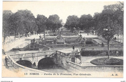 30 - NIMES - Jardin De La Fontaine - Vue Générale - Ed. A.R. N° 13 - Nîmes