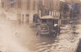 1910 CARTE PHOTO CAEN Innondations Correspondançe - Caen