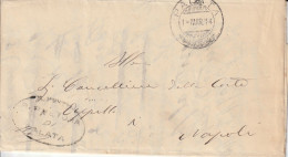 A143. Palata. 1914. Lettera In Franchigia Completa Di Testo Con Guller PALATA + Ovale PRETURA - Franchise