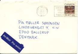 Canada Cover Sent Air Mail To Denmark Port Alberni 12-12-1980 Single Franked - Cartas & Documentos