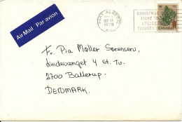 Canada Cover Sent Air Mail To Denmark Port Alberni 11-12-1979 Single Franked - Briefe U. Dokumente